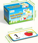 D-FantiX 30 Self-Correcting Number Puzzles, Double-Sided Addition and Subtraction Games, Kindergarten Math Games for Kids, Montessori Math Puzzles Educational Toys Preschool Learning Activities by TinyTreasures Baby Boutique