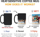 Personalized Coffee Mug – Custom Photo, Text, or Logo Ceramic Magic Mug Tea | Taza Personalizada with Heat Sensitive Color Changing Cup | Customized Gift Idea for Men & Women - Black |15oz by TinyTreasures Baby Boutique