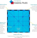 MAGNA-TILES Classic 100-Piece Magnetic Construction Set, The ORIGINAL Magnetic Building Brand by TinyTreasures Baby Boutique