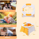 Portable Potty for Toddler Travel, Kids Travel Potty Training Chair with Travel Bag, Baby Potty Training Toilet for Outdoor and Indoor Easy to Clean(Orange) by Yszawmx, Includes 30 Replacement Bags by TinyTreasures Baby Boutique