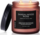 M&SENSE Sandalwood Rose Scented Candle - 11.6oz Natural Soy Wax Non Toxic 70-Hour Burn Long Lasting Candle, 2-Wick Strong Scent for Home - Slow-Burning Housewarming Gift for Men & Women by CozyNest Decor