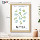 VCK 13x19 Oak Wood Frame for Poster & Picture, Natural Solid Wood Photo Frames 3 Pack, Wall Gallery Frame by CozyNest Decor