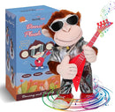 Dancing Monkey Plush Toy, Stuffed Toys, Dancing Singing, Body Shaking, and Guitar Shaking, Punk Molding, One Button Control, Children's Education Toys, Musical Intelligence Development by TinyTreasures Baby Boutique
