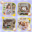 Portable Instant Camera for Kids Print Photos Travel Digital 1080P Video Camera for Toddlers 3 4 5 6 7 8 Year Old Girls Holiday Christmas Birthday Gifts (Purple) by TinyTreasures Baby Boutique