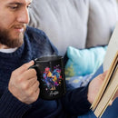 Customized Name Rooster Coffee Mug - Gift for Men Women, Personalized Black Cup, Unique Chicken Ceramic 11oz 15oz, Funny Colorful Themed by CozyNest Decor