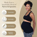 Maternity Belly Band - 4-Way Stretch Post Partum Belly Band For Lumbar & Back Support - Pregnancy Gifts for Moms by TinyTreasures Baby Boutique