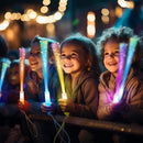 74 PCS Glow Fiber Wands Sticks, LED Light Wands, Glow in The Dark Party Supplies, Fiber Optic Wands, LED Flashing Sticks, Fiber Optic Light Wand Stick for Party, Wedding,Halloween and New Year by TinyTreasures Baby Boutique