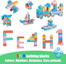 Soft Block Sets for Toddler Aged 2 3 4 5 6 Years Old.Preschool Toy for Early Childhood Education and I-Interactive.Toddler Block Toys with 101 Pieces and Storage Bag.Gift Ideas for Kids Age 18+ mouths by TinyTreasures Baby Boutique