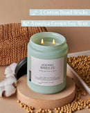 M&SENSE Candle Oceanic Breeze Scented, 19.4oz 110 Hour Long Lasting 2 Wick Pineapple & Mango Scent Natural Soy Candles for Home Scented for Stress Relief & Women/Men by CozyNest Decor