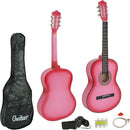Smartxchoices 38" Acoustic Guitar Bundle with Gig Bag Strap Pitch Pipe Extra Strings Set Pick PINK 6 String for Beginners Starter Kids Girls Youths Students Right-handed (PINK) by TinyTreasures Baby Boutique