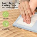 Baby Hand and Footprint Kit - Clay Handprint Keepsake Frame, Newborn Nursery Picture Frame, Personalized New Mom Gifts for Baby Shower & Registry (Mist Blue) by TinyTreasures Baby Boutique