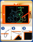 Bravokids LCD Writing Tablet for 3-8 Year Olds - 10 Inch Doodle Board Electronic Drawing Pad, Educational Gift for Kids (Orange) by TinyTreasures Baby Boutique