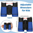 6 Pack Kids Binoculars Shock Proof Toy Binoculars Set for Age 3-12 Years Boys Girls Hunting Folding Small Telescope Birthday Gifts Bird Watching Educational Learning Camping Outdoor (Stylish Colors) by TinyTreasures Baby Boutique