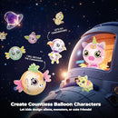 DIY Space Magic Balloon Craft Kit, Sticker Decorated Balloons Toy for Kids, Rocket Air Pump Fun with Balloon Monster Pals, DIY Creative Activity, Birthday Gifts for Girls Boys Ages 3+ by TinyTreasures Baby Boutique