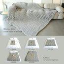 Maetoow Chenille Chunky Knit Blanket Throw （82×86 Inch）, Handmade Warm & Cozy Blanket Couch, Bed, Home Decor, Soft Breathable Fleece Banket, Christmas Thick and Giant Yarn Throws, Cream by CozyNest Decor