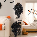 RECUTMS Black Maple Leaf Artificial Hanging Plants Fake Plants Faux Fall Leaves Halloween Faux Plants Autumn Leaves Artificial Wall Hanging Indoor Outdoor Halloween Decoration（Black） by CozyNest Decor