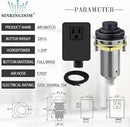SinkTop Air Switch Kit (Long Full Brass Button) for Garbage Disposal, Cordless Oil Rubbed Bronze by CozyNest Decor