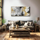 YJYart Line Art Wall Decor Black and Gold Wall Artwork 20"x40" Canvas Wall Art for Living Room Kitchen Wall Picture Ready to Hang by CozyNest Decor