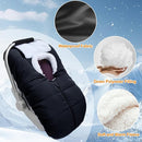 Fairy Baby Winter Car Seat Cover for Babies Carseat– Waterproof, Warm Car Seat Cover Baby – Universal Winter Cover for Back Seat, Infant Car Seat & Baby Carseat（Black） by TinyTreasures Baby Boutique