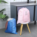 2 Pcs Travel Laundry Bag Washable Dirty Clothes Bag with Drawstring and Zipper for Suitcase, 22 x 18 Inch (Pink, Blue,Classic) by TinyTreasures Baby Boutique