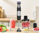 Immersion Blender Handheld 5 in 1-1100W Scratch Resistant Blender Stick, 12 Speed and Turbo Boost Hand Blender with Chopper Beaker Whisk and Milk Frother for Milkshake Puree Smoothie Food by TinyTreasures Baby Boutique