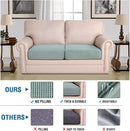 H.VERSAILTEX Super Stretch Stylish Cushions Covers/Furniture Cover Spandex Jacquard Small Checked Pattern Super Soft Slipcover Washable Individual by CozyNest Decor