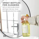 MaisoNovo Kitchen Spray Bottle - 16.9 fl oz Yellow x 2 with 16 Labels by GreenHaven Gardens