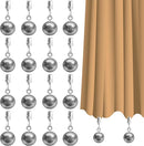 16 Pack Heavy Duty Curtain Weights for Outdoor, Stainless Steel Drapery Clip Keepping Curtain Panel Straight, Keep Outdoor Curtain Flag from Waving, Help Weigh Down Sun Curtain Tablecloth Garden Flag by GreenHaven Gardens