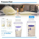 Breastmilk Storage Container with 4 Freezer Flattener Kit to Flatten Standing Breast Milk Bags in Organizer Bins Save Refrigerator Space |Horizontal Storage by TinyTreasures Baby Boutique