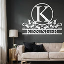 Personalized Metal Signs | Metal Name Sign | Split Letter Monogram | Home Decor Sign | Metal Wall Art | Last Name Sign | Outdoor Decor Sign | Personalized Wedding Gift | Housewarming Gift by CozyNest Decor