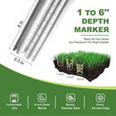 Haliaeetus Bulb Planter Tool, 6 inches Depth Mark Hand Bulb Planter, Non-Bending Stainless Steel Bulb Planter Digger, Garden Bulb Transplanter with Comfortable Wood Handle for Planting Tulip, Daffodil by GreenHaven Gardens