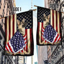 FLAGWIX German Shepherd Flag - Outdoor Decorations, 29.5" x 39.5" House Flag for Porch, Patio, Wall Decor, Heavy-Duty Canvas Garden Home Decor Double Sided by GreenHaven Gardens