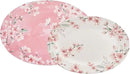 Bico Spring Sakura 16 plus 14 inch Ceramic Oval Platters Set, Set of 2, Microwave & Dishwasher Safe, for Serving Fish, Chicken, Turkey by CozyNest Decor