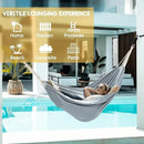 ANYOO Cotton Hammock Portable Camping Hammocks for Hanging Sturdy Garden Comfortable Fabric Hammock with Tree Straps Up to 660lbs with Travel Bag for Camping Outdoor/Indoor Patio Backyard by GreenHaven Gardens