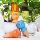 Terracotta Self Watering Spikes, 4 Pack Self Watering Planter Insert, Vacation Plant Slow Release Watering Devices for Indoor Outdoor Plants, Big Head by GreenHaven Gardens