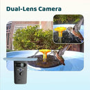 Birdfy Smart Bird Bath with Camera Solar Powered & Fountain, Dual-Lens Camera for Wildbird Watching, Auto Capture Bird Videos & Motion Detection - AI Lifetime Version by GreenHaven Gardens