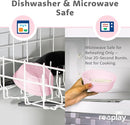 Re-Play 12 Oz. Toddler Bowls for Snack and Everyday Dining - Dishwasher and Microwave Safe - Made in USA - Set of 3-5.75" x 5.75" x 2" - Blossom by TinyTreasures Baby Boutique