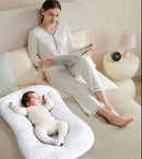 Baby Lounger for Newborn 0-18 Months, Bionic Design Infant Floor Seats & Loungers for Home and Travel, Soft Organic Cotton Baby Lounger, Newborn Babies Shower Gifts by TinyTreasures Baby Boutique