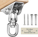 Heavy Duty Swing Hangers for Wooden Sets 2000 LB Capacity Hammock Hanger 360 Swivel Stainless Steel Swing Hardware Accessories 2 Packs for Porch Playground Yoga Heavy Bag by TinyTreasures Baby Boutique