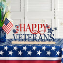 COCHIE Metal Happy Veterans Day Sign, Thank You Veteran Table Centerpieces Decorations for Home, Office, Shelf, Mantel, Indoor, Traditional Party Supplies Decor (Veterans) by CozyNest Decor