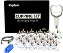 Cupping Kit for Massage Therapy - 32 Cups Professional Chinese Cupping Set with Magnetics, Vacuum Cupping Therapy Set for Cellulite Reduction Muscle Pain Relief with Manual Pump by CozyNest Decor