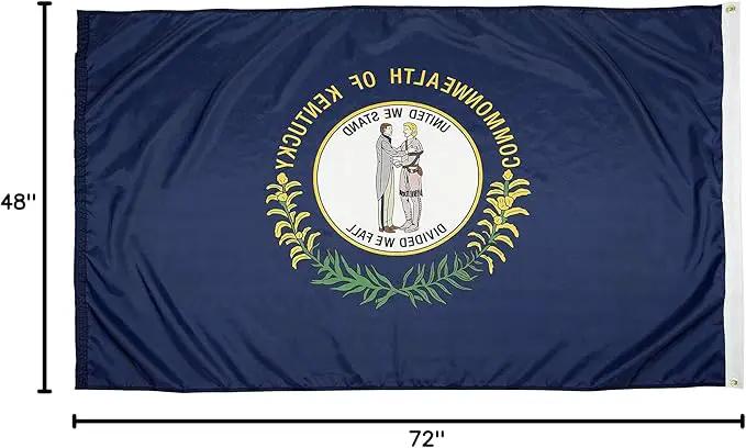 FlagSource Kentucky Nylon State Flag, Made in USA, 4x6', photo 7 of 7