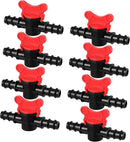 Drip Irrigation Switch Valve Gate Valves for 1/2 Inch Double Male Barbed Valve (8)