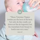Tommee Tippee Advanced Anti-Colic 5 oz BPA Free Baby Bottles, Newborn 0+ Months, Slow Flow Breast-Like Nipple, Unique Design Keeps Air Away from Milk and Baby, Clear, Pack of 2 by TinyTreasures Baby Boutique