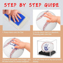 Baby Handprint & Footprint Kit with Photo Frame, Baseball Stand & Display Case – Perfect Newborn Keepsake, Baseball Baby Shower Gifts New Dad First Parent's Father's Day Gift by TinyTreasures Baby Boutique