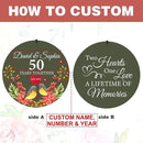 ASTARIN 50th Anniversary Wind Chimes Personalized, 30"/36" Deep Tone Wind Chimes for Wife Husband Parents, Romantic Souvenirs for Men Women Couple by CozyNest Decor