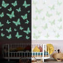 SAOROPEB Glow in The Dark 3D Butterfly 24 Pcs 3 Sizes, Luminous Butterfly Stickers for Ceiling or Wall, Glow in The Dark Party Supplies, Removable Luminous Stickers for Kids Babys Nursery (Green) by CozyNest Decor
