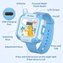 Walkie Talkies for Kids Rechargeable 2 Pack, Wearable Wrist & Lanyard Watch with Flashlight, Fun Stickers, Toys Gifts for Boys Girls Age 3-12 for Outdoor Camping, Hiking, Birthday, Christmas (Blue) by TinyTreasures Baby Boutique
