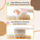 Trueocity Extra Soft Toddler Toothbrush, Toddler Toothbrushes 1-2 2-4, Toothhugger High Efficient 3 Sides Baby Toothbrush 12 Months and Up, Infant Training Brush, 10,000 Ultra-Soft bristles (Apricot) by TinyTreasures Baby Boutique