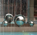Nerien Gazing Ball, Stainless Steel Garden Mirror Globe, Polished Ornament Sphere, Hollow Floating Reflective Hemisphere, for Home Outdoor Pond Housewarming Swimming Pool Decoration, Silver, 10Pcs by GreenHaven Gardens
